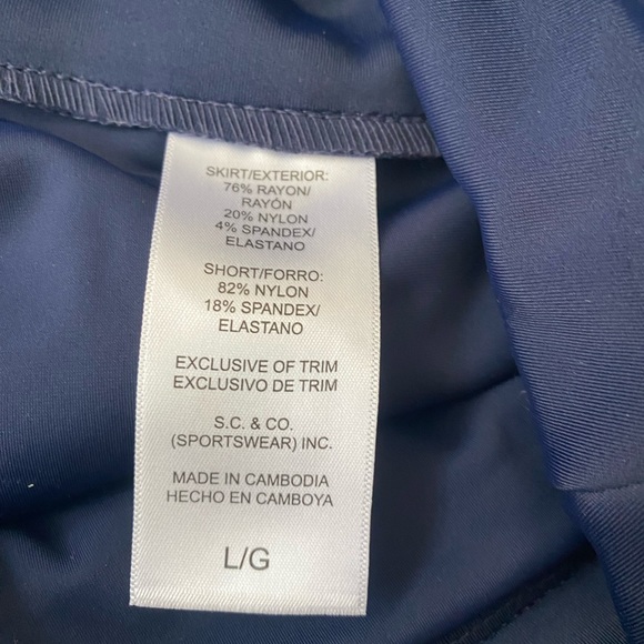 Cute navy blue and white skort - Picture 4 of 5